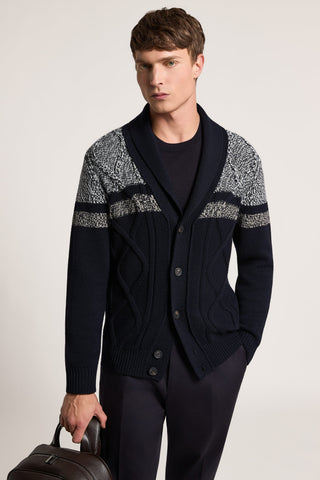 Cardigan in lana merino extrafine