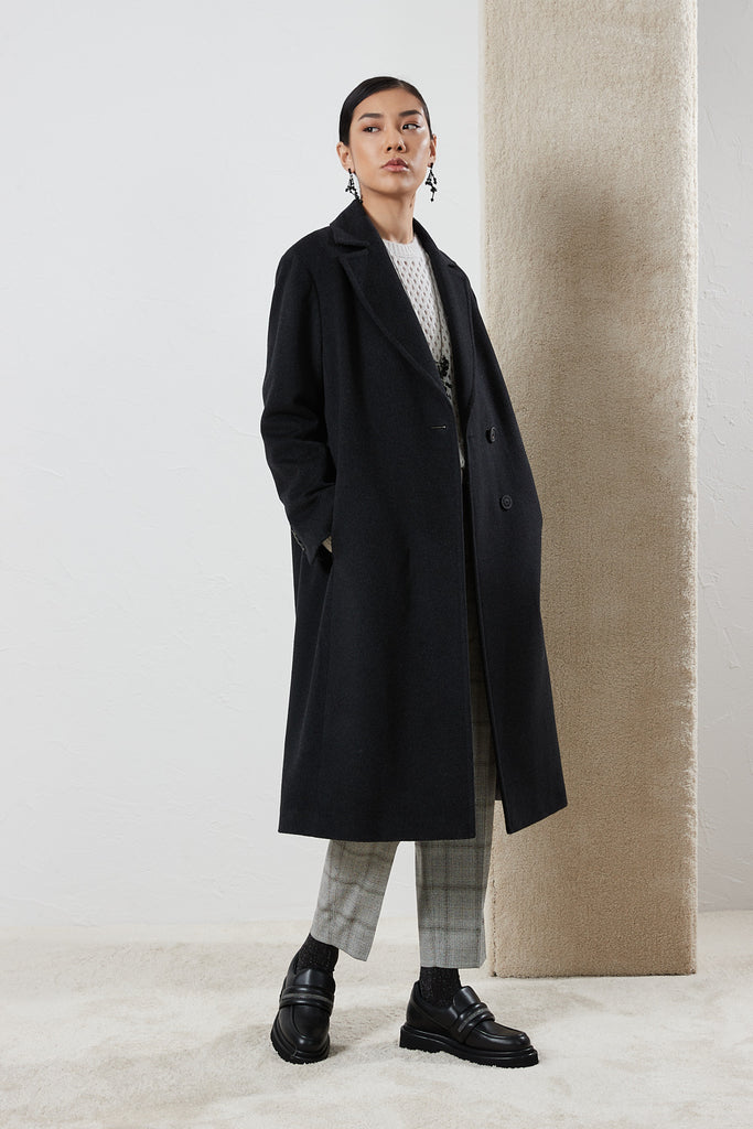 Pure cashmere wool coat  