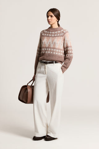 Maglia in lana, alpaca e cotone