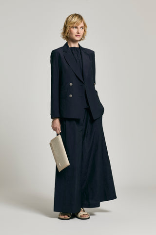 Gonna pantalone in tela misto cotone