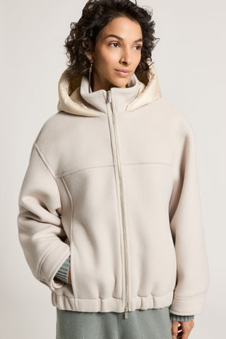 Cashmere and wool-blend jacket