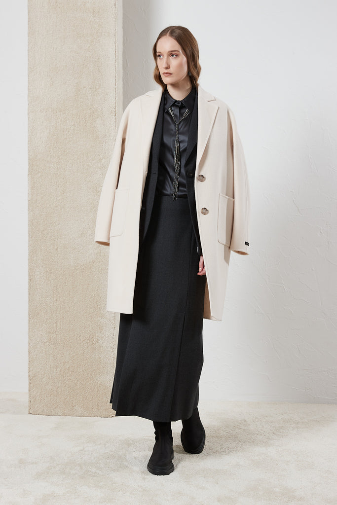 New wool and cashmere coat  