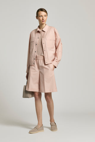 Shorts in leggero cotone tecnico