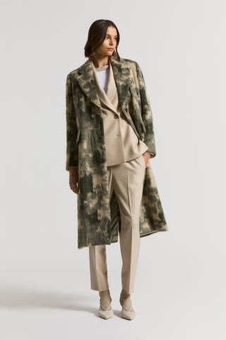 Loro Piana jaspé wool fabric trousers