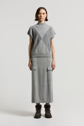 Lurex, cashmere, silk and wool jumper