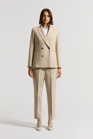 Loro Piana jaspé wool fabric trousers