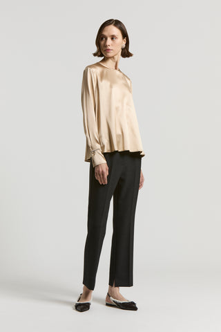 Double technical fabric trousers