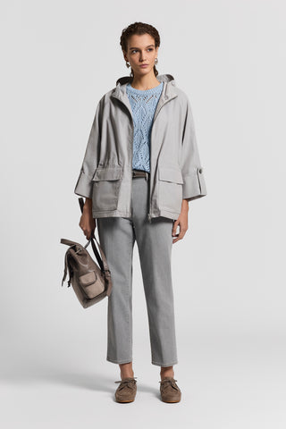 Sequinned cotton cordonet sweater