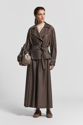 Modal and lurex-blend top