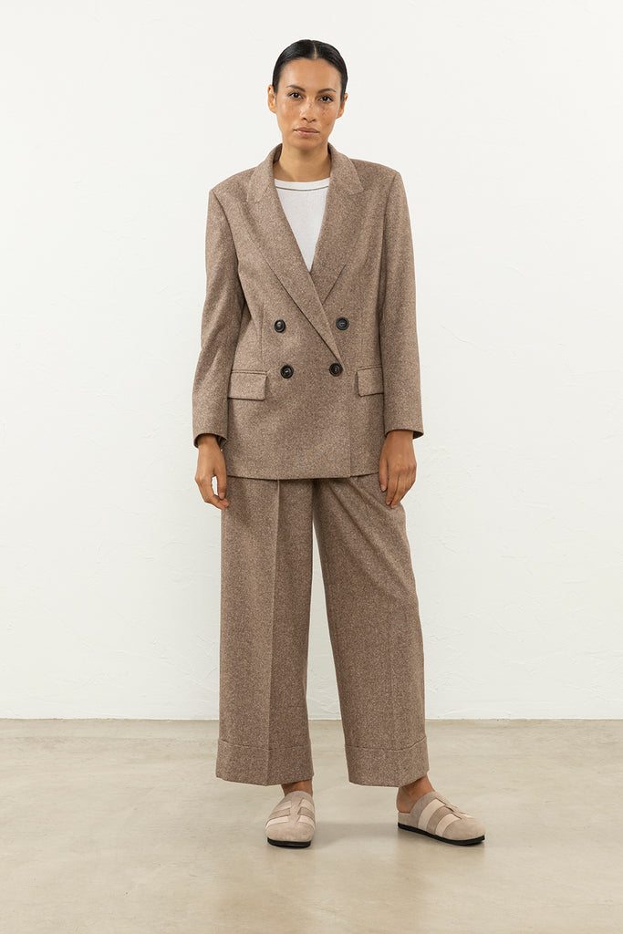 Wool tweed trousers  