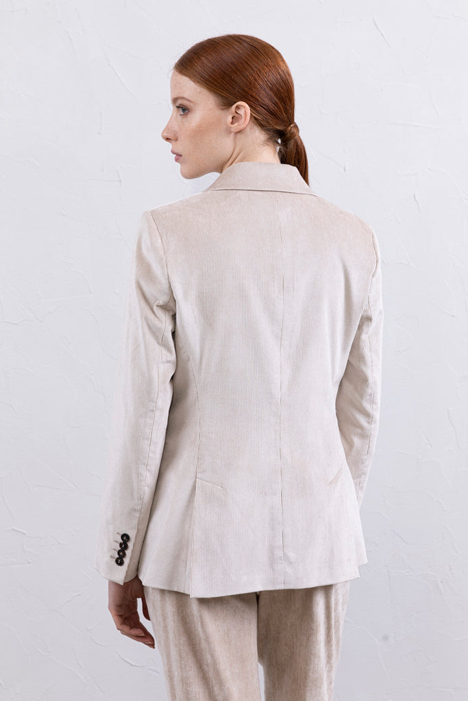 Corduroy double-breasted blazer  