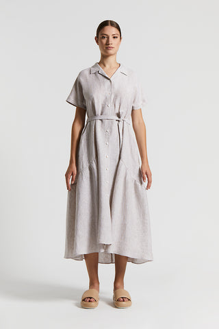 Linen midi dress