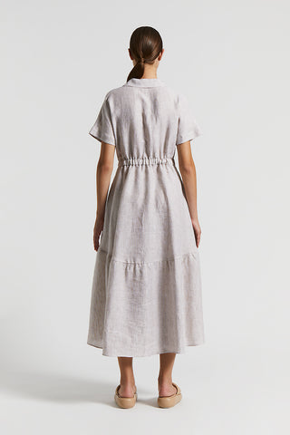 Linen midi dress