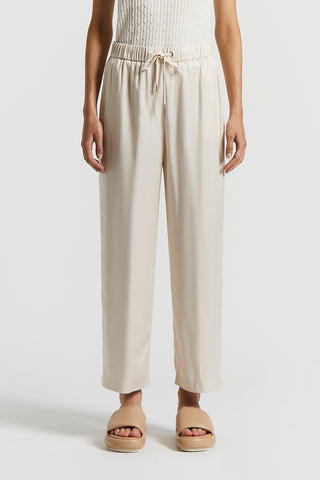 Viscose diagonal trousers