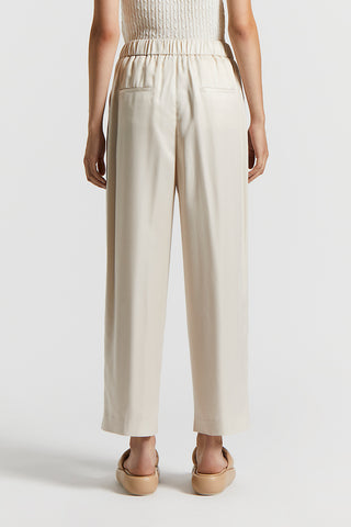 Viscose diagonal trousers