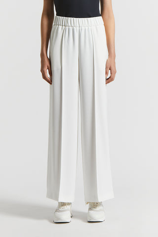 Technical crepe cady trousers