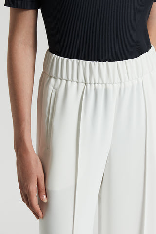 Technical crepe cady trousers