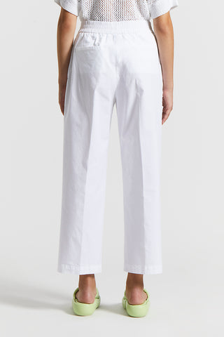 Stretch cotton trousers