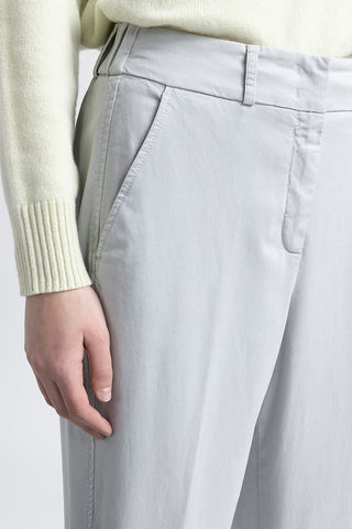 Cotton, silk and tencel gabardine trousers  