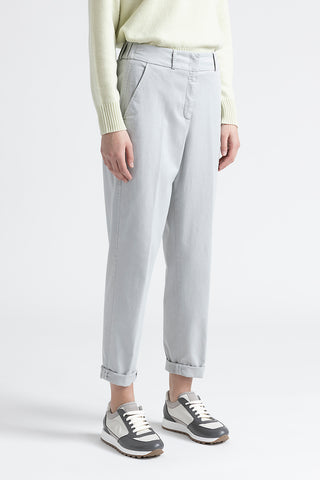 Cotton, silk and tencel gabardine trousers  