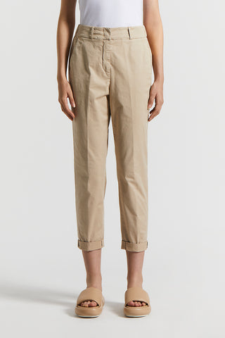 Stretch cotton trousers