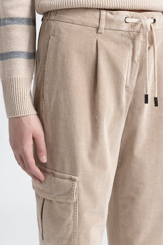 Needlecord cargo trousers  