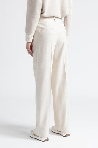 Wool and viscose palazzo trousers  