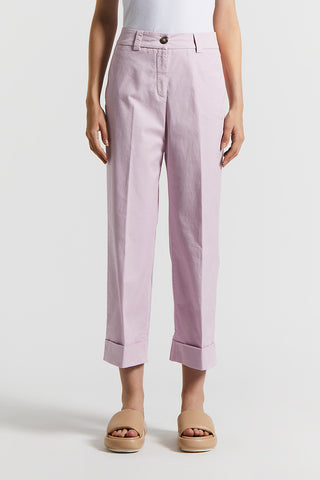 Stretch cotton trousers