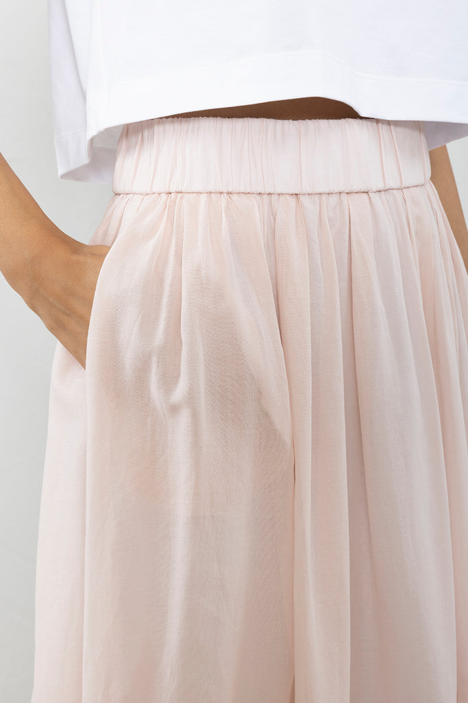 Skirt in pure cotton voile  