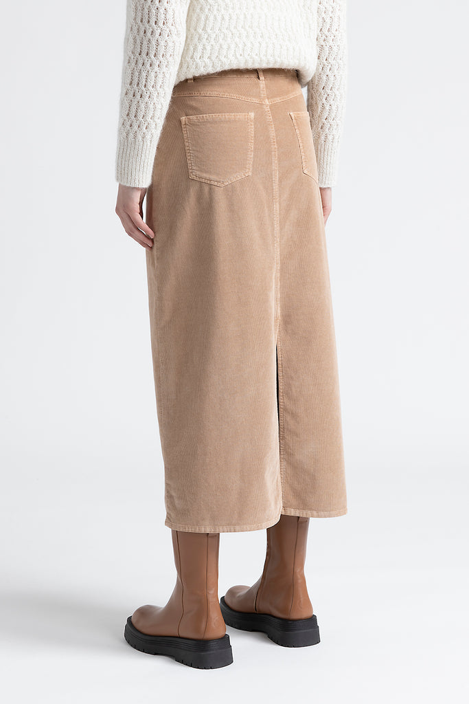 Needlecord long skirt  