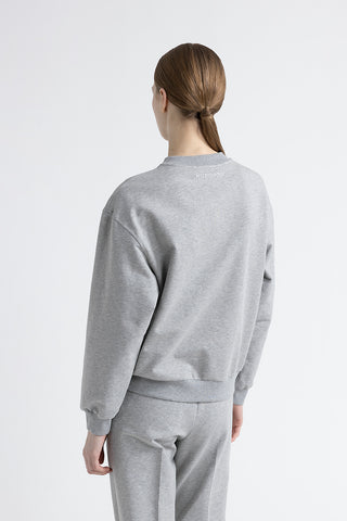 Brushed cotton crewneck sweatshirt  