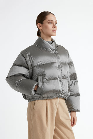 WR iridescent nylon twill puffer jacket  