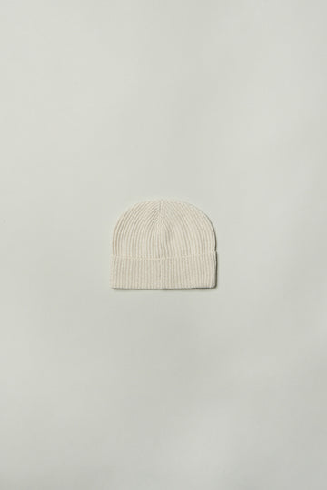 Cashmere wool ribbed hat  