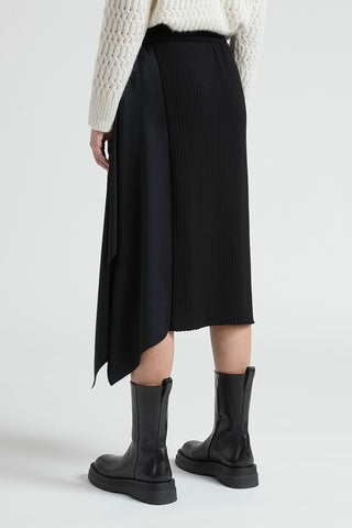 Wool and cady enver satin skirt  