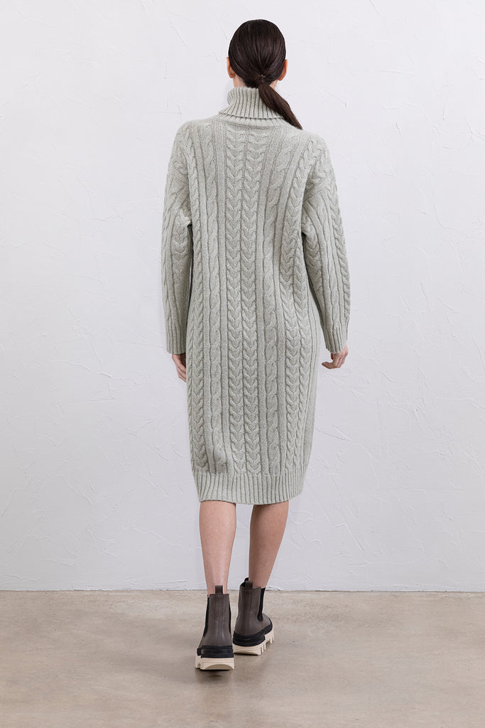 Merino wool, cashmere and alpaca dress  