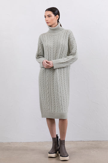 Merino wool, cashmere and alpaca dress  
