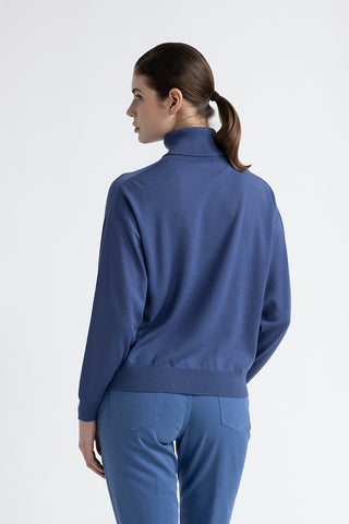 Pure new wool high neck sweater  