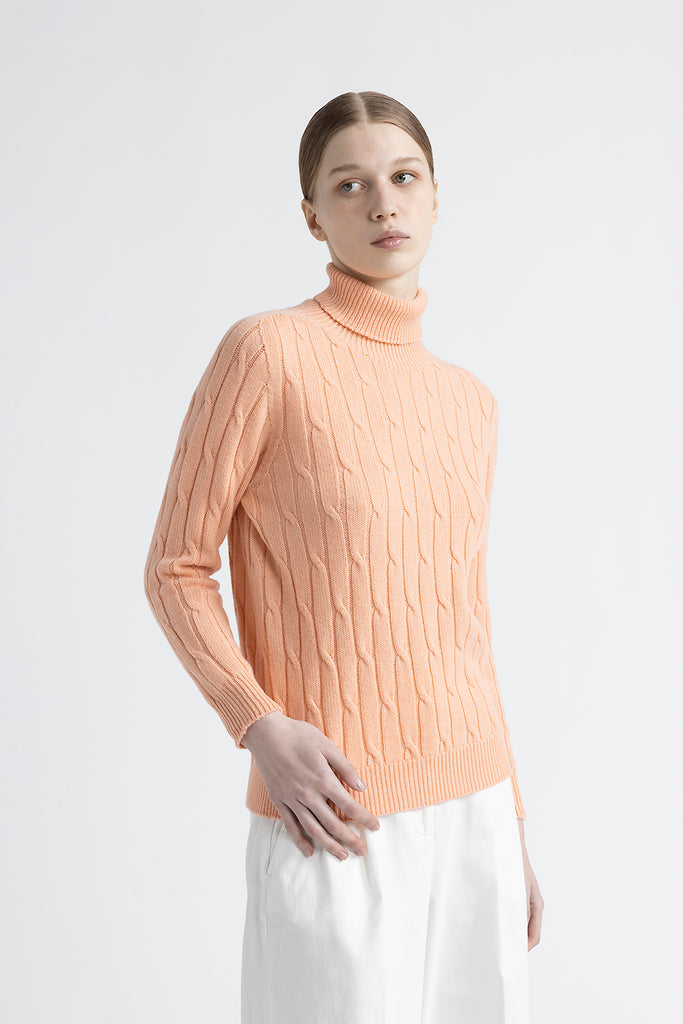 Wool and cashmere cable knit sweater  