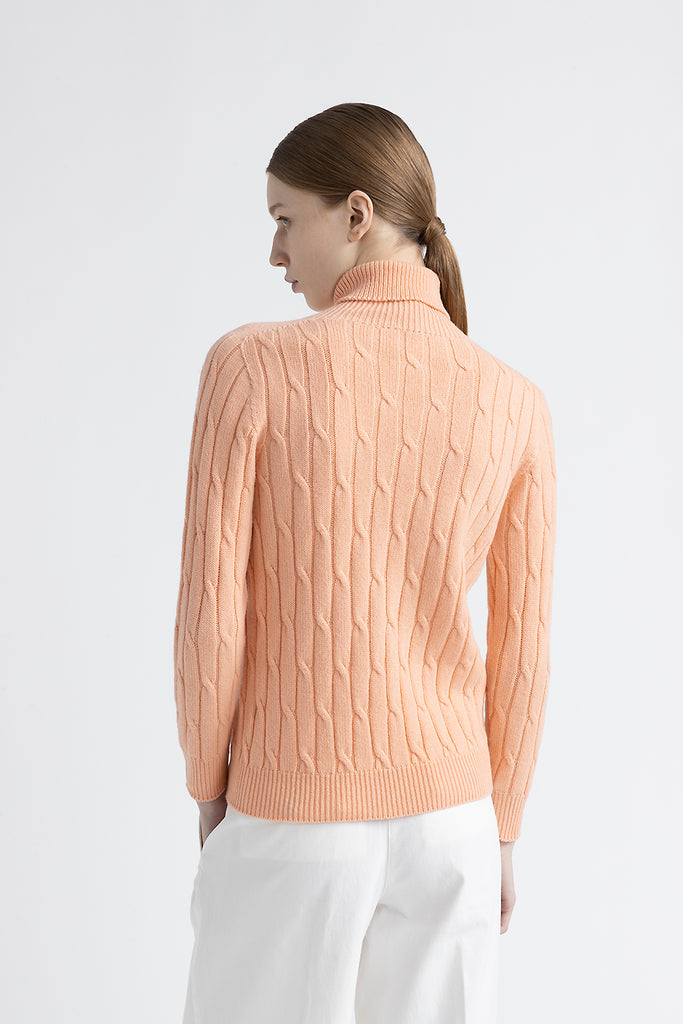 Wool and cashmere cable knit sweater  