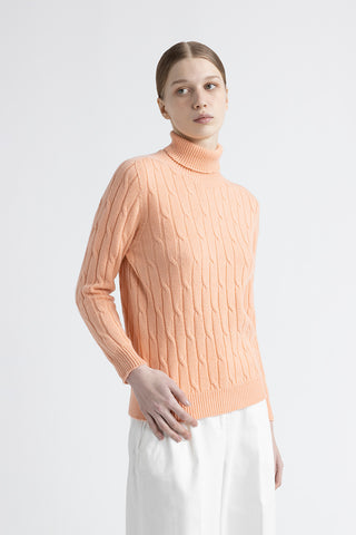 Wool and cashmere cable knit sweater  