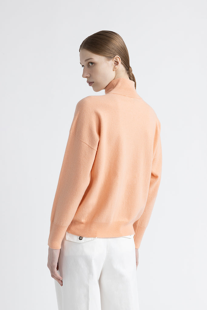 Wool and cashmere high neck sweater  