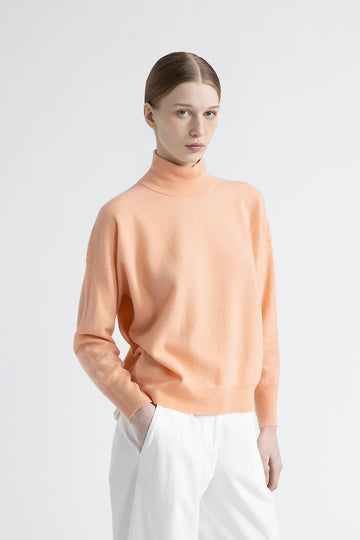 Wool and cashmere high neck sweater  