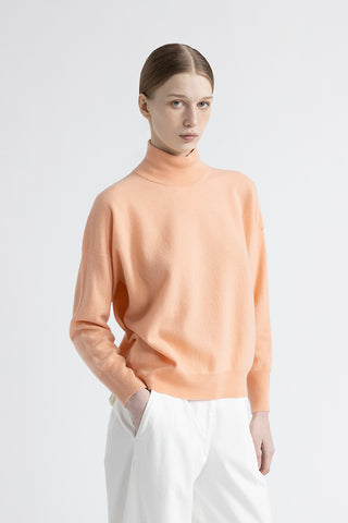 Wool and cashmere high neck sweater  