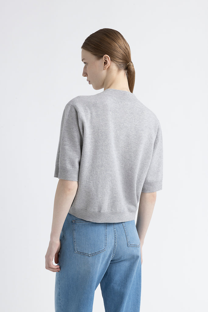 Wool and cashmere V neck sweater  