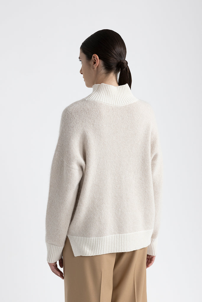 Pure wool, cashmere and alpaca sweater  