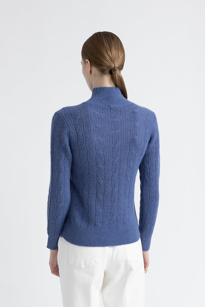 Light wool and alpaca yarn sweater  