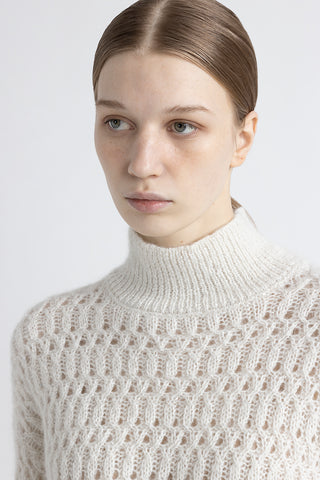 Alpaca wool sweater with lurex and sequins  