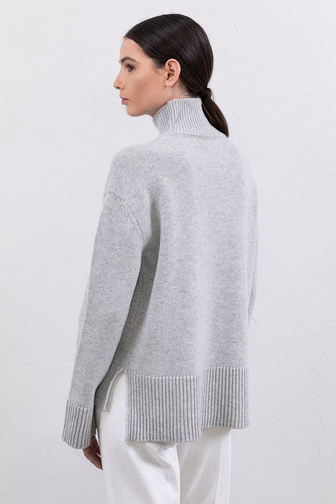 Extrafine merino wool and cashmere sweater  