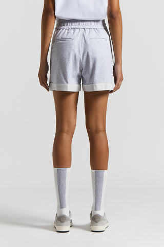 Two-tone micro fleece shorts