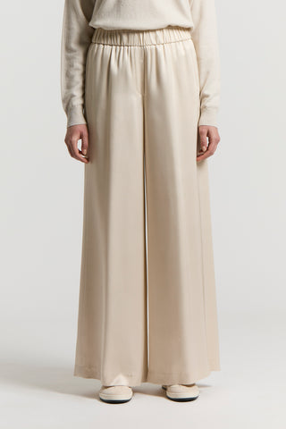 Fluid viscose twill trousers